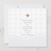 Frohe Weihnachten & Glück Neues Jahr! XMAS Weiße K (Rückseite)