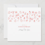 Frohe Weihnachten & Glück Neues Jahr! XMAS Weiße K (Vorderseite)