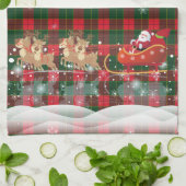 Frohe Weihnachten & Glück Neujahr 2025 Weihnachtsm Geschirrtuch (Gefaltet)