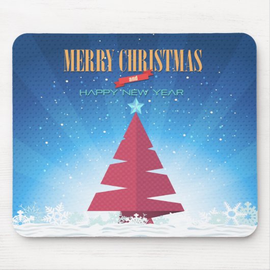 Frohe Weihnachten Glück Neujahr 64 Mousepad (Vorne)