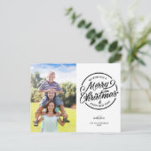 Frohe Weihnachten Glück Neujahr Briefmarke Familie Postkarte (Stehend Vorderseite)