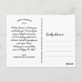 Frohe Weihnachten Glück Neujahr Briefmarke Familie Postkarte (Rückseite)