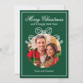 Frohe Weihnachten Glück Neujahr Coquette Bow Foto (Vorderseite)