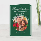 Frohe Weihnachten Glück Neujahr Coquette Bow Foto (Vorderseite)