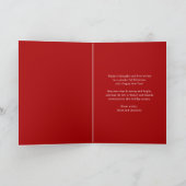 Frohe Weihnachten Glück Neujahr Coquette Bow Foto (Innenseite)