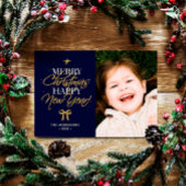 Frohe Weihnachten Glück Neujahr Familienname & Fot