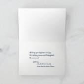 Frohe Weihnachten & Glück Neujahr Feiertage Grüße (Innenseite)