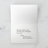 Frohe Weihnachten & Glück Neujahr Feiertage Grüße (Innenseite)