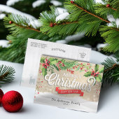 Frohe Weihnachten & Glück Neujahr Feiertage Grüße