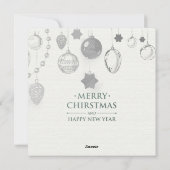 Frohe Weihnachten & Glück Neujahr Feiertage Grüße (Rückseite)