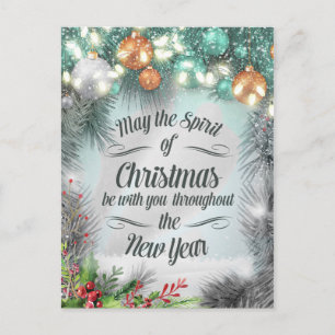 Frohe Weihnachten Glück Neujahr Feiertage Grüße