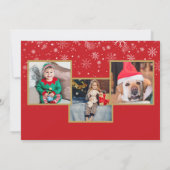 Frohe Weihnachten Glück Neujahr Gold 4 Foto (Rückseite)