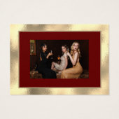 Frohe Weihnachten Glück Neujahr Gold Burgundy Foto (Rückseite)