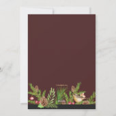 Frohe Weihnachten & Glück Neujahr Grußkarte (Rückseite)