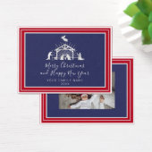 Frohe Weihnachten Glück Neujahr Heilige Familie Na (Schreibtisch)