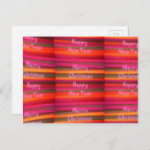 Frohe Weihnachten Glück Neujahr Leinwand Farbgesta (Vorne/Hinten)