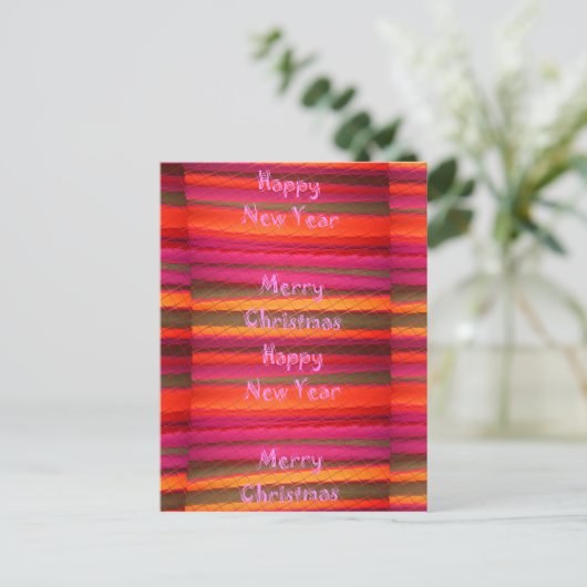 Frohe Weihnachten Glück Neujahr Leinwand Farbgesta (Stehend Vorderseite)