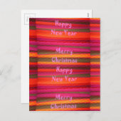 Frohe Weihnachten Glück Neujahr Leinwand Farbgesta (Vorne/Hinten)