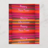 Frohe Weihnachten Glück Neujahr Leinwand Farbgesta (Vorderseite)