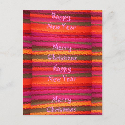 Frohe Weihnachten Glück Neujahr Leinwand Farbgesta (Vorderseite)