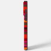 Frohe Weihnachten Glück Neujahr Leinwand Farbgesta Case-Mate iPhone Hülle (Rückseite / Links)