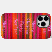 Frohe Weihnachten Glück Neujahr Leinwand Farbgesta Case-Mate iPhone Hülle (Rückseite (Horizontal))