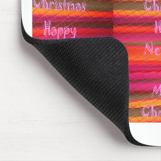 Frohe Weihnachten Glück Neujahr Leinwand Farbgesta Mousepad (Ecke)
