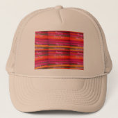 Frohe Weihnachten Glück Neujahr Leinwand Farbgesta Truckerkappe (Vorderseite)