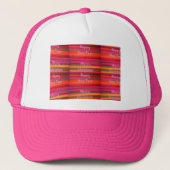 Frohe Weihnachten Glück Neujahr Leinwand Farbgesta Truckerkappe (Vorderseite)