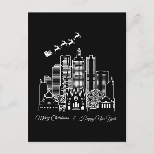 Frohe Weihnachten Glück Neujahr Melbourne Australi Postkarte (Vorderseite)