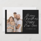 Frohe Weihnachten & Glück Neujahr Moderne Skripte (Vorderseite)