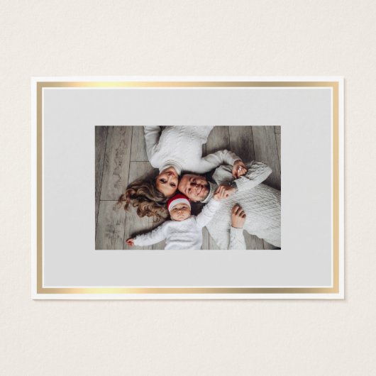 Frohe Weihnachten Glück Neujahr Name Custom Foto (Rückseite)