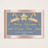 Frohe Weihnachten Glück Neujahr Name Foto RoseBlue (Vorderseite)