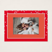 Frohe Weihnachten Glück Neujahr Name Red Gray (Rückseite)