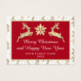 Frohe Weihnachten Glück Neujahr Name Rustic