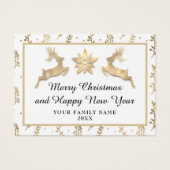 Frohe Weihnachten Glück Neujahr Name White Gold (Vorderseite)