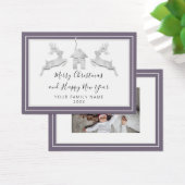 Frohe Weihnachten Glück Neujahr Name White Smoky (Schreibtisch)