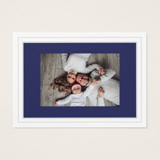 Frohe Weihnachten Glück Neujahr Navy Heilige Famil (Rückseite)