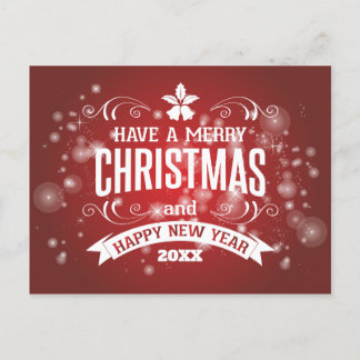 Frohe Weihnachten & Glück Neujahr Personalisierte 