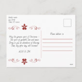 Frohe Weihnachten & Glück Neujahr Personalisierte  (Rückseite)