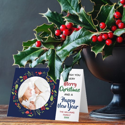 Frohe Weihnachten Glück Neujahr Schönes Foto