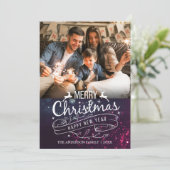 Frohe Weihnachten Glück Neujahr Urlaub Wish Foto (Stehend Vorderseite)