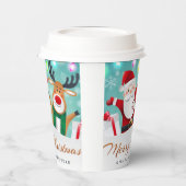 Frohe Weihnachten Glück Neujahr Weihnachten Niedli Pappbecher (Links)