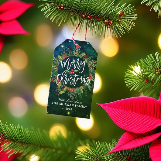 Frohe Weihnachten Glück Neujahr Weihnachten Weihna Geschenkanhänger