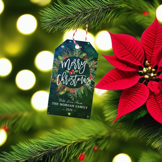 Frohe Weihnachten Glück Neujahr Weihnachten Weihna Geschenkanhänger