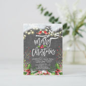 Frohe Weihnachten Glück Neujahr Weihnachten Weihna Postkarte (Stehend Vorderseite)