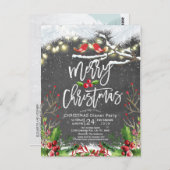 Frohe Weihnachten Glück Neujahr Weihnachten Weihna Postkarte (Vorne/Hinten)