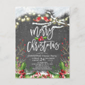 Frohe Weihnachten Glück Neujahr Weihnachten Weihna Postkarte (Vorderseite)