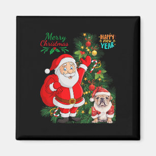 Frohe Weihnachten Glück Neujahr Weihnachtsmann Eng Magnet