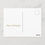 Frohe Weihnachten Glück Neujahr Weihnachtsschmuck Postkarte (Rückseite)